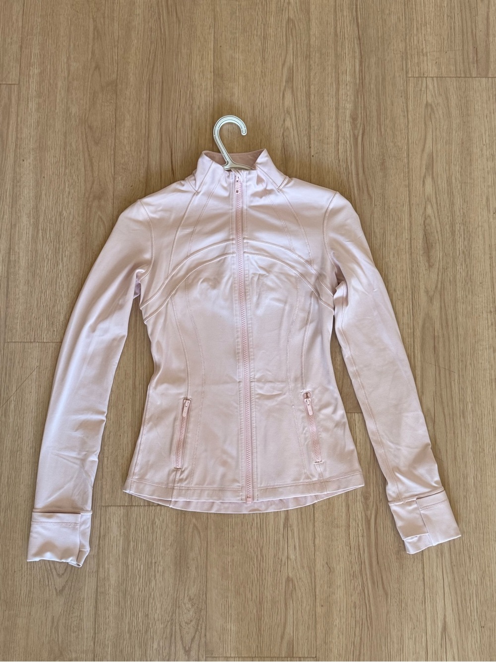 Lululemon define jacket in strawberry milkshake color
